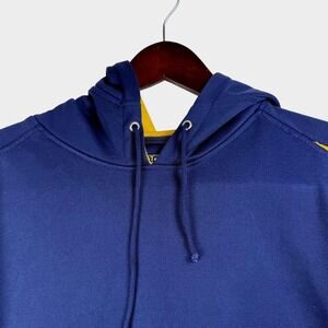 The Rock Elite Athletic Gear Mens 2XL Navy Blue Yellow Performance Hoodie